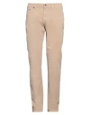 Gant Man Pants Sand Size 32w-34l Cotton, Elastane In Beige