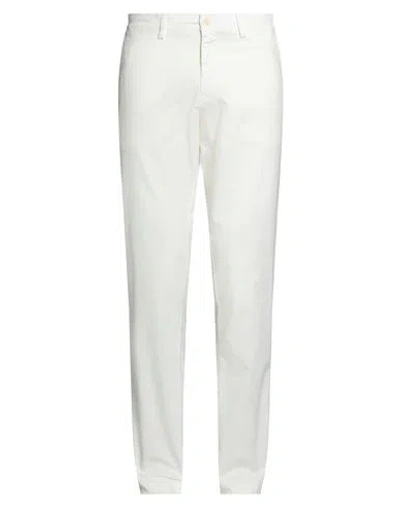 Gant Man Pants White Size 35w-34l Cotton, Elastane