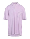 Gant Man Polo Shirt Lilac Size 3xl Cotton In Purple