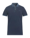 Gant Man Polo Shirt Navy Blue Size S Cotton