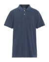 Gant Man Polo Shirt Slate Blue Size Xs Cotton In Blue