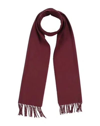 Gant Man Scarf Plum Size - Wool In Purple
