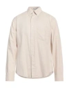 Gant Man Shirt Beige Size 17 ½ Organic Cotton In Beige