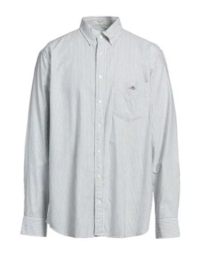 Gant Man Shirt Green Size 19 Cotton