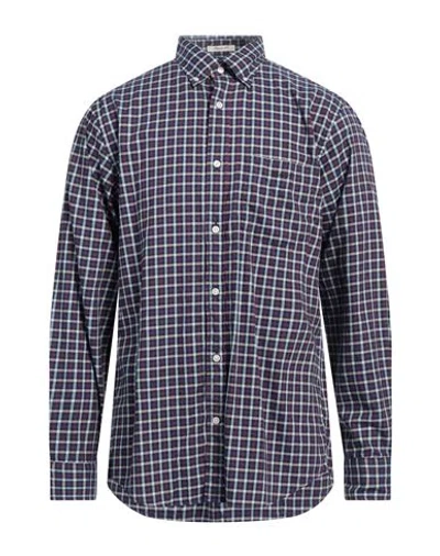 Gant Man Shirt Plum Size 3xl Cotton In Purple