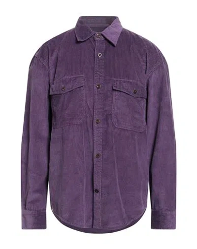 Gant Man Shirt Purple Size L Cotton
