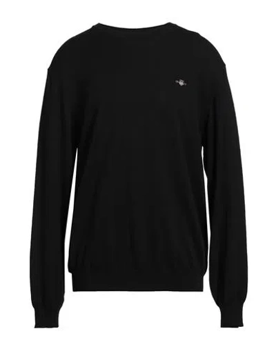 Gant Man Sweater Black Size Xxl Cotton, Wool