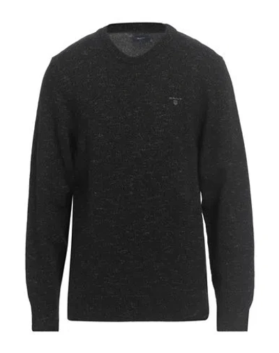 Gant Man Sweater Black Size Xxl Wool, Polyamide, Cotton, Linen