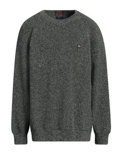 Gant Man Sweater Dark Green Size 3xl Cotton