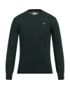 Gant Man Sweater Dark Green Size 3xl Cotton, Wool