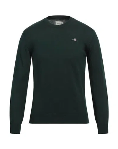 Gant Man Sweater Dark Green Size 3xl Cotton, Wool