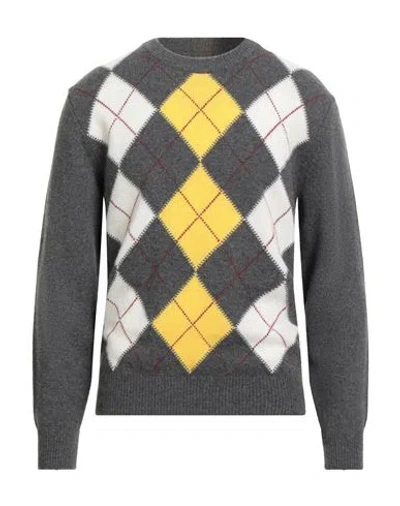 Gant Man Sweater Lead Size Xxl Lambswool In Gray