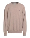 Gant Man Sweater Sand Size 3xl Lambswool In Neutral