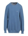 Gant Man Sweater Slate Blue Size 3xl Cotton