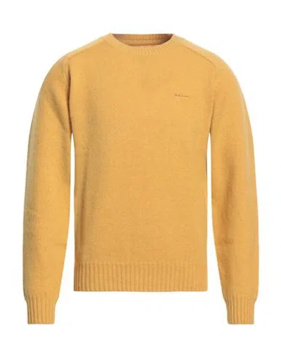 Gant Man Sweater Yellow Size Xxl Wool, Polyamide