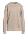 Gant Man Sweatshirt Beige Size Xl Cotton In Beige