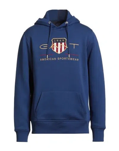 Gant Man Sweatshirt Blue Size Xl Cotton, Polyester, Elastane