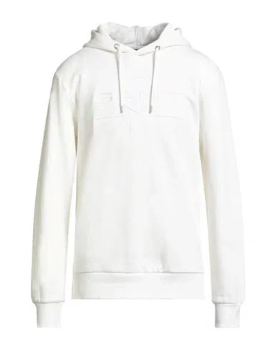 Gant Man Sweatshirt Cream Size L Cotton, Polyester