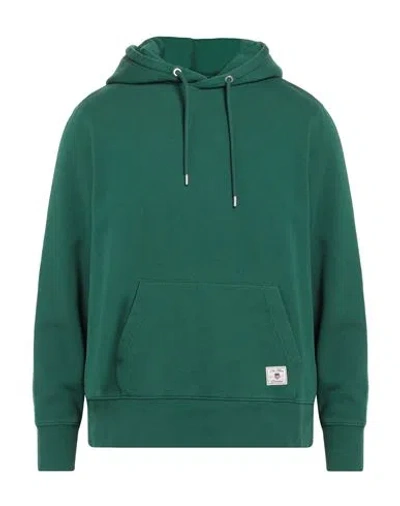 Gant Man Sweatshirt Emerald Green Size M Cotton, Polyester