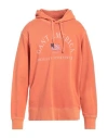 Gant Man Sweatshirt Mandarin Size Xl Cotton, Elastane In Mandarin