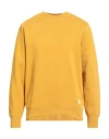 Gant Man Sweatshirt Marigold Size M Cotton, Polyester, Elastane