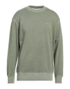 Gant Man Sweatshirt Military Green Size M Cotton