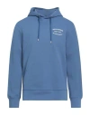 Gant Man Sweatshirt Pastel Blue Size M Cotton, Polyester, Elastane
