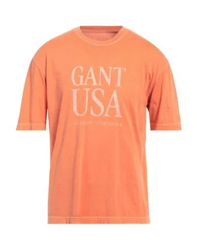 Gant Man T-shirt Orange Size 3xl Cotton