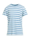 Gant Man T-shirt Pastel Blue Size M Cotton