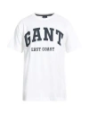 GANT GANT MAN T-SHIRT WHITE SIZE 3XL COTTON