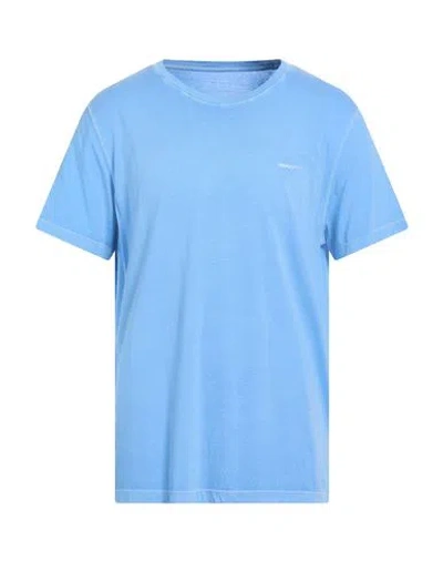 Gant Man T-shirt Light Blue Size Xxl Cotton