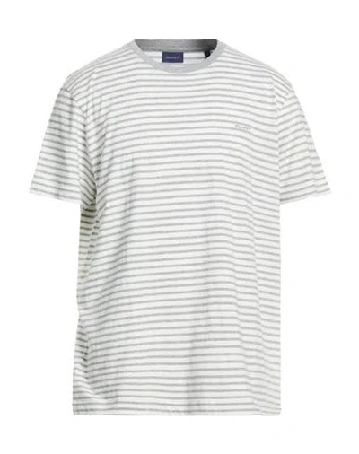 Gant Man T-shirt Light Grey Size Xl Cotton In Gray