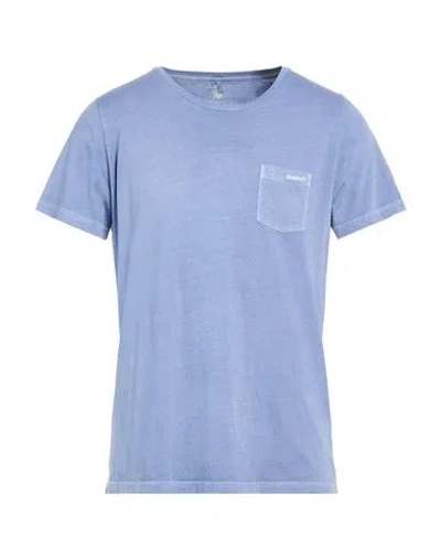 Gant Man T-shirt Slate Blue Size S Cotton