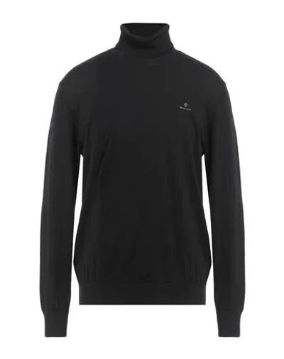 Gant Man Turtleneck Black Size Xxl Cotton, Cashmere, Wool