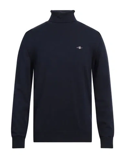 Gant Man Turtleneck Navy Size Xxl Cotton, Wool