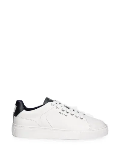 Gant Mcjulien Leather Sneakers In White