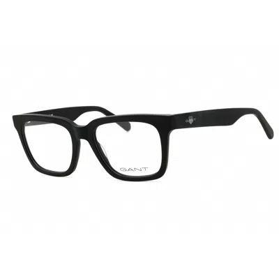 Gant Men's Black Rectangular Eyeglass Frames Ga50059