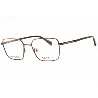 Gant Men's Gold Tone Rectangular Eyeglass Frames Ga50010