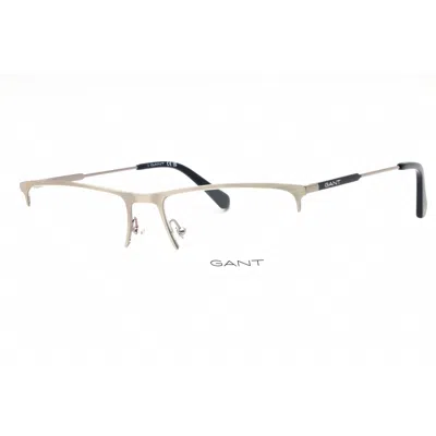 Gant Men's Silver Tone Rectangular Eyeglass Frames Ga3288