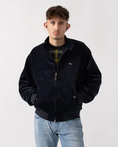 Gant Mens Cord Harrington Jacket In Black