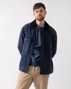 Gant Mens Cotton Work Jacket In Blue
