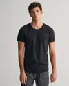 Gant Mens Crew Neck T-shirt 2-pack In Black