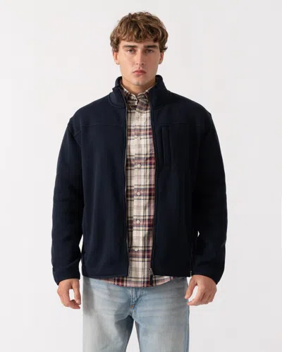 Gant Mens Fleece Jacket In Blue