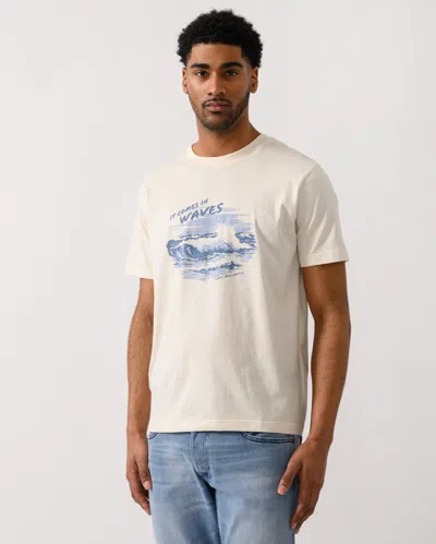 Gant Mens Graphic Short Sleeve T-shirt In White