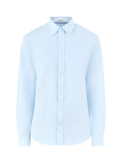 Gant Mens Jersey Piqué Stretch Shirt Blue