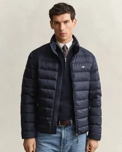 Gant Mens Light Down Jacket In Blue