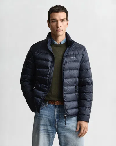 Gant Mens Light Down Padded Jacket In Blue