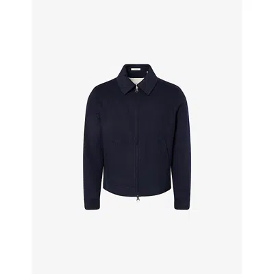 Gant Mens Long-sleeve Woven Jacket Evening Blue Xl