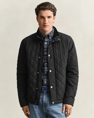 Gant Mens Quilted Jacket In Black