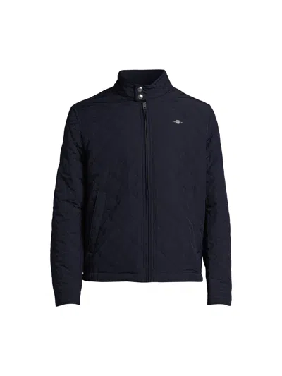 Gant Mens Quilted Windcheater Jacket In Blue